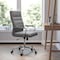 Flash Furniture High Back Gray/Chrome LeatherSoft Executive Swivel Chair GO-2286H-GR-GG - alternate 1